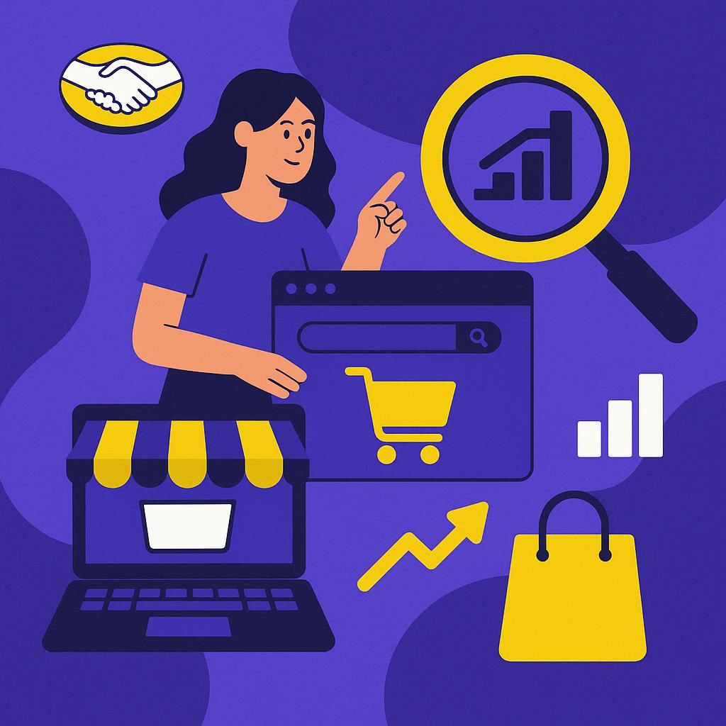 Persona buscando un nicho de mercado en Mercado Libre