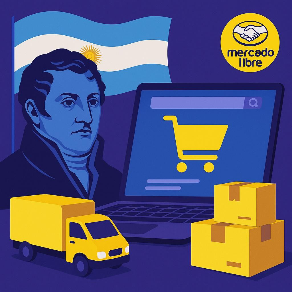 Vendedor de Mercado Libre planificando para feriado de Belgrano